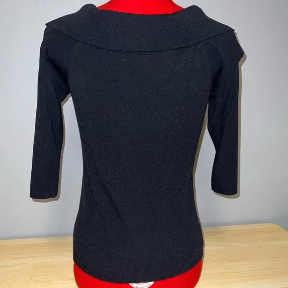 Joseph Black Cowl Neck Sweater - Picture 3 of 4